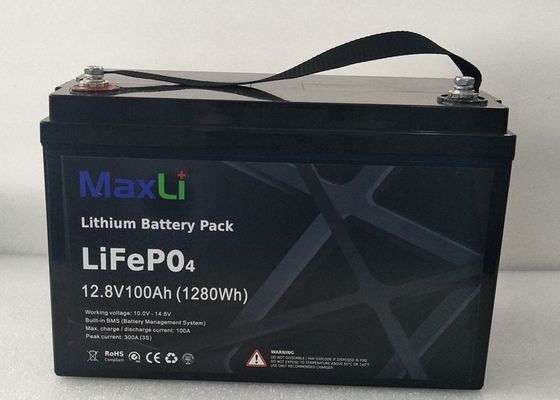almacenamiento de energía del panel solar de la batería de Bluetooth del litio de 100Ah IP56